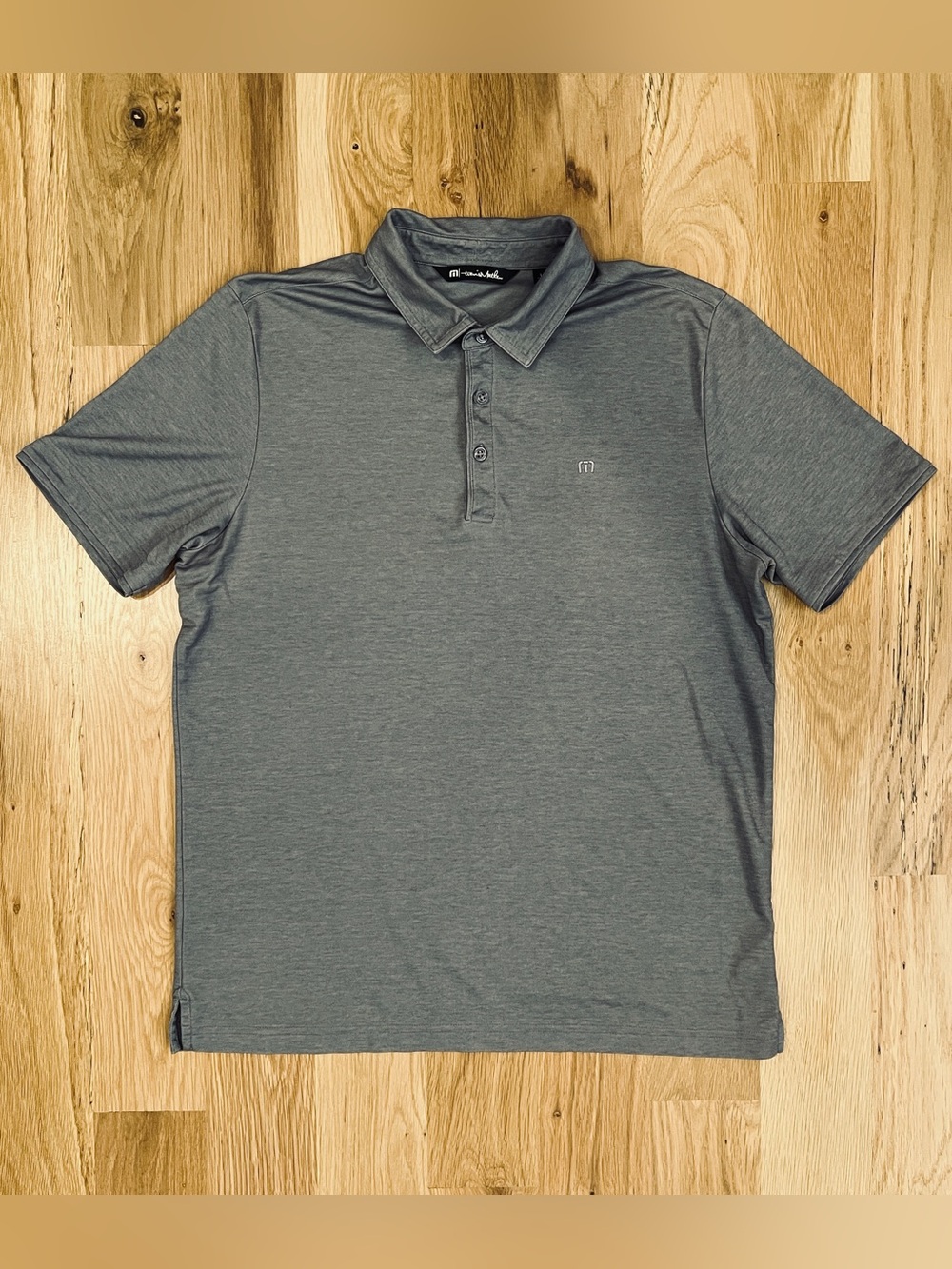 TravisMathew Men’s Heather Grey Polo - Size L
